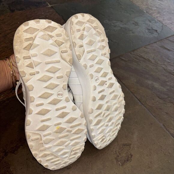 Le Tigre Women Baxter White Running Shoes 8.5 Leather Textile Tie Low Tops - Picture 6 of 9